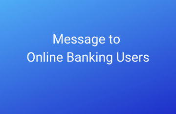 Message to online banking